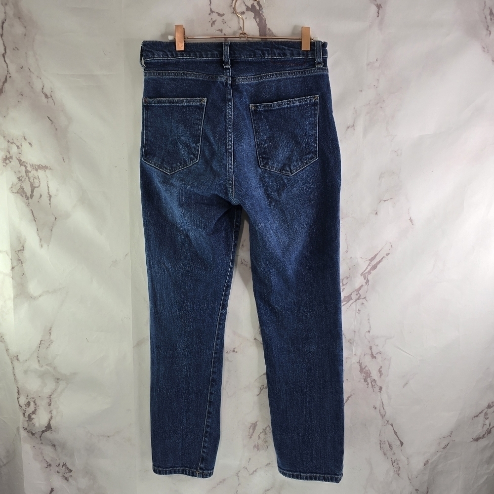 Marine Layer Jeans Womens 27 Vintage Straight Dark Wash Denim High Rise Stretch - Picture 5 of 10